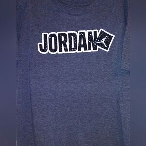 Gray Michael Jordan Short Sleeve T-Shirt